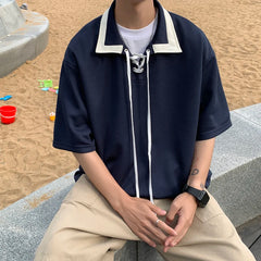 HEARUJOY  -  New Men Polo Shirt Business Autumn Polo Shirt Long Sleeve Casual Male Polo Shirt Fit Slim Korean Clothing Button Shirts Q66