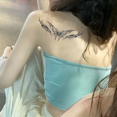 YICKYUE  -  Herbal Butterfly Temporary Tattoos Sexy Wings Fake Tattoo for Women Art Lasting Tattoo Stickers Waterproof Tatuajes Temporales