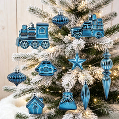 YICKYUE  -  Christmas Ornament Kit DIY Balls Hanging Decor New Year Party Favor Present