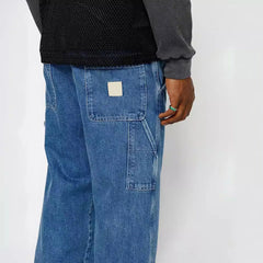HEARUJOY  -  Men'S Loose Pants Flared Jeans Denim Pants 60s 70s Retro Trousers Bell Bottoms Jeans Fashion Street Style Ripped Skinny Jeans
