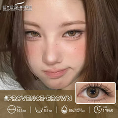 YICKYUE  -  1 Pair Color Contact Lenses Makeup Color Pupils Cosmetics Green Contacts Natural Pupils Blue Contact Lens Brown Lenses