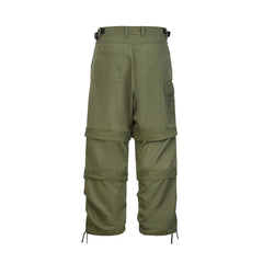 Hearujoy Harajuku Vibe Style Multi-pockets Baggy Cargo Pants for Men and Women Straight Loose Casual Drawstring Feet Overalls Oversize