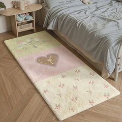 YICKYUE  -  Bedroom Bedside Rug Soft Comfortable Floor Mat Dopamine Animal Print Carpet Sweet Girl Home Decor Rugs Alfombra de dormitorio
