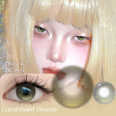 YICKYUE  -  2pcs 1 day Use Colored Contact Lenses for Eyes Blue Lenses with Diopters Anime Beautiful Pupils Cosmetics Fast Delivery