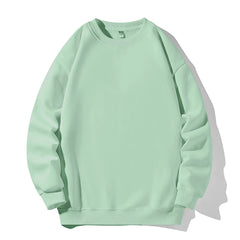 HEARUJOY  -  Male Comfort Round Neck Hoodie And Winter Men'S Trend Loose Wide Version Of Solid Color Round Neck Sweater Hoodies Hombre