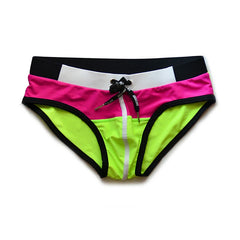 Hearujoy Men Underwear Gay Briefs Men's Swim Trunks Ropa Interior Hombre Calzoncillos Swimwear Sexy Lingerie Patchwork Cuecas Masculinas