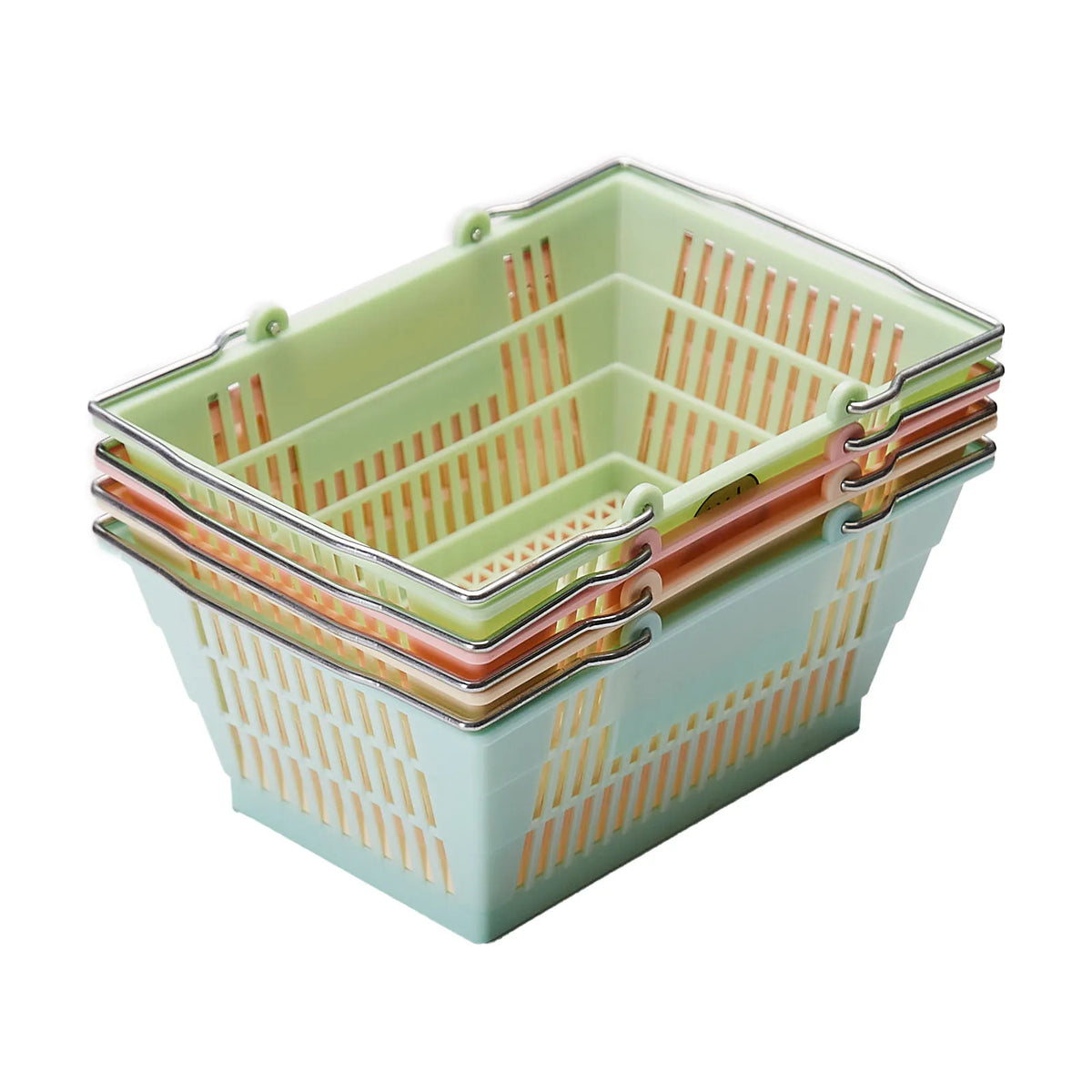 YICKYUE  -  4pc Portable Storage Basket Organizer Japanese Sundries Storage Boxes Set Desktop Storage Box Gift Student Dormitory Wash Basket