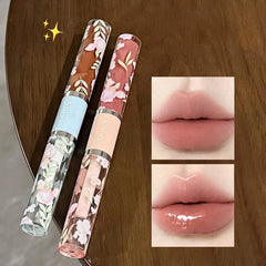 YICKYUE  -  6 Color Velvet Lip Gloss Glossy & Matte Dual-End Texture Smooth Non-Sticky Lip Tint Nude Makeup for Women Lasting Lipgloss Stain