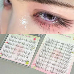 YICKYUE  -  24/48/80 Clusters Glue-free False Eyelashes Easy To Rebound No Need To Remove Segmented Thin Stems for Novice DIY False Eyelashe