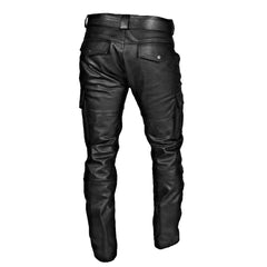 Hearujoy 2024 New Men's Leather Pants Retro Punk Loose Casual Straight-leg  Pants Autumn Winter High Street Goth Style Long Trousers