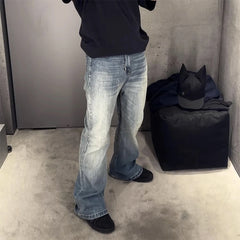 Hearujoy High Street Washed Y2k Baggy  Jeans for Men and Women Straight Pockets Ropa Homber Pantalones Denim Trousers Oversized Cargos