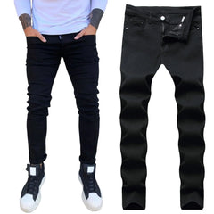 HEARUJOY  -  Versatile Street Y2k Pants Mens Slim Fit Straight Tube Retro Hip Hop Pants Street Jeans Pants джинсы мужские