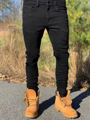 HEARUJOY  -  Slim-fit Men'S Washed Jeans