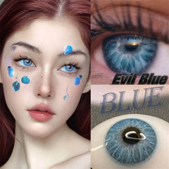YICKYUE  -  1pair Gray Color Contact Lenses Softlens for Eyes Lenses Cosmetic Eyecontacts fast shipping Yearly Use