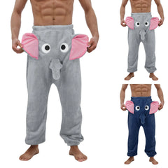 HEARUJOY  -  Big Size Oversized Trousers Men'S Pants A Funny Elephant Novelty Shorts Humorous Underwear Gift For Men Man Pants Ropa Hombre