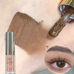 YICKYUE  -  1Pc Nude Matte Liquid Eye Shadow Cream Longlasting Shiny Eyeshadow Shimmer Sequins Glitter Blush Makeup Pallette Comestics