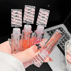 YICKYUE  -  Lip Plumping Crystal Gloss Lip Glaze Lasting Moisturizing Transparent Lip Oil Natural Lightweight Shining Lipgloss Oil Make up
