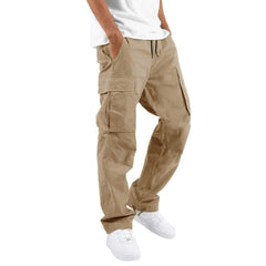 HEARUJOY  -  Spring Autumn New Overalls European and American Independent Station Foreign Trade Drawstring Pocket Casual Trousers