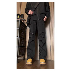 HEARUJOY  -  American Retro High Street Men Straight Wide-leg Casual 2025 New Fashion Trendy Work Pants