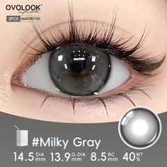 YICKYUE  -  Half Year Disposable Colored Contact Lenses Warm Honey Brown Soft Clear Lens Natural Daily Makeup Eye Contacts For Women