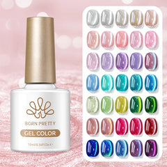YICKYUE  -  10ml Spring Summer Cat Magnetic Gel Polish Water Light Sparking Glitter UV LED Soak Off Nail Art Manicure Varnish