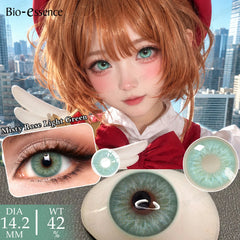 YICKYUE  -  Anime Cosplay Contact Lenses Helloween Red Colored Contact Lenses Green Eye Lenses Cosplay Blue Makeup Beauty Yearly