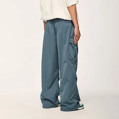 Hearujoy Baggy Cargo Pants Men Green Parachute Wide Leg Trousers Male Black Oversize Loose Casual Streetwear Hip Hop Waterproof