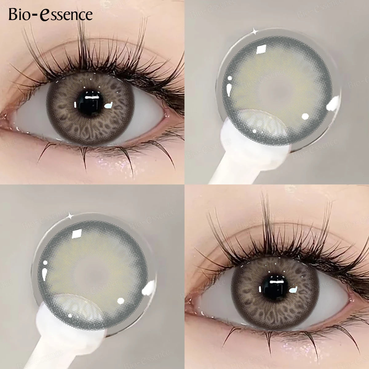 YICKYUE  -  2pcs Colored Contact Lenses for Eyes Russian Girl Pro Blue Natural Gray Eye Lenses Green Lens Cosmetic Beauty Pupils