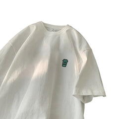 YICKYUE  -  White T Shirt Oversized Cotton for Men Men's Summer 5XL T-shirts Fashion Print Male Casual Wear Tee Shirts Big Size Tshirts