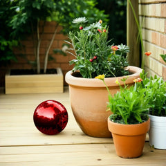 YICKYUE  -  Reflective Stainless Steel Gazing Ball Outdoor Garden Sphere Mirror Globe Decor for Patio Landscaping Flower Beds and Creative