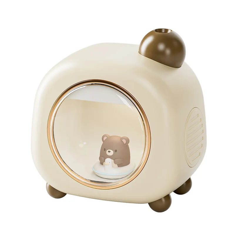 YICKYUE  -  Mini Desktop Air Humidifier Rechargeable Night Light Office Bedroom Luminous Moisturizing Fragrance Spray