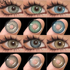 YICKYUE  -  Color Contacts OMG Series Eyes Color Lenses Blue Beauty Contacts Makeup Green Lens Cosmetics Natual Big Black Lens 14.5mm