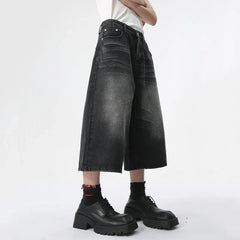 Hearujoy Calf-Length Pants High Street Straight Men Jeans Summer Fashion Men's Clothing American Style Denim Shorts 9C5970