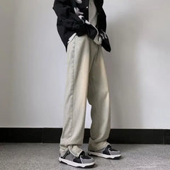 HEARUJOY  -  Trendy American Sle Men's Jeans Yellow Mud Color Straight Leg Wide Leg Pants Micro Flared High Street Vibe Summer Loose Fit