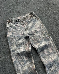 Hearujoy High Quality Retro Oversize Cargo Denim Y2k Camouflage Jeans Pants Fashion Men Clothing Straight Leg Wide Leg Jeans Streetwear