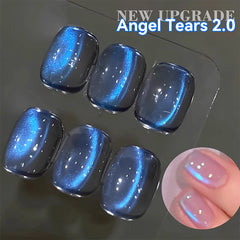 YICKYUE  -  10ml Blue Tears Cat Magnetic Gel Ultra Shining Auroras Glitter Soak Off UV Gel Nail Art Varnish Manicure Supplies