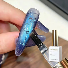 YICKYUE  -  Spring & Summer New Waterdrop Top Coat Gel High Gloss Crystal Plating Sealer Clear Water Drop Design 3D No-Wipe Gel Nail Polish