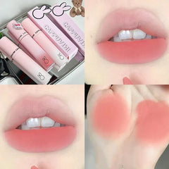 YICKYUE  -  Velvet Matte Lip Mud Lipstick Mousse Chestnut Brown Waterproof Long Lasting Smooth Lip Gloss Women Lip Makeup Korea Cosmetics