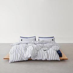 YICKYUE  -  Black and White Striped Minimalist Style 100% Cotton Duvet Cover Bed Sheet Pillowcase Striped Geometric Twin Queen Home Bedding
