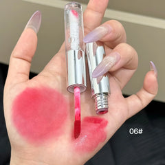 YICKYUE  -  Double Ended Lipgloss Moisturizing Makeup Matter Liquid Lipstick And Mirror Water Glazed Lip Gloss Hydrating Lip Tint