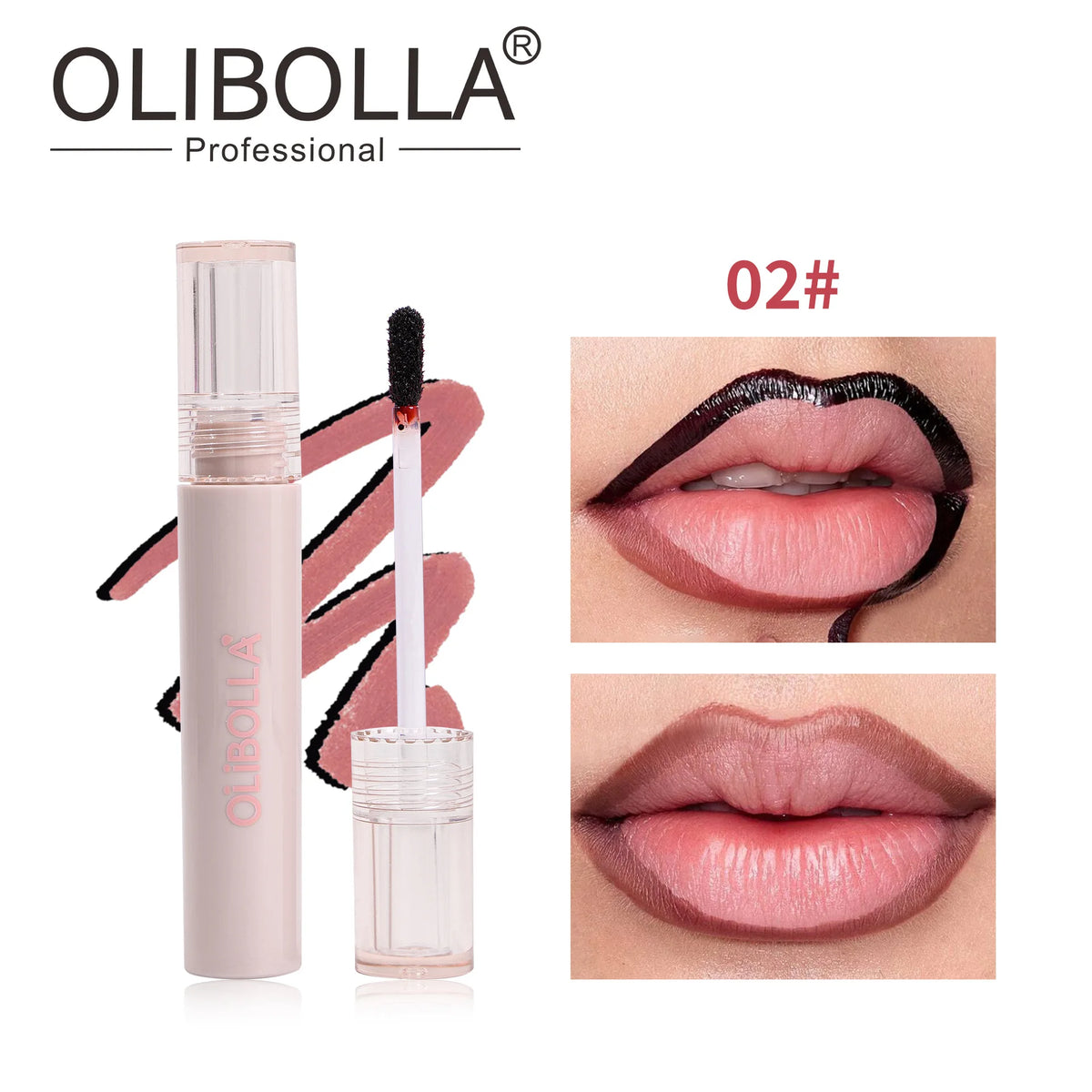 YICKYUE  -  Peel Off Lip Stain Reveal Long Lasting Waterproof Matte Lip Contour Tint Transfer Proof Non-stick Cup Plump Look Lip Gloss