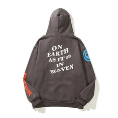 Hearujoy High Street  Graffiti Letter Foam Pullover Baggy Hooded Hoodies for Men and Women Harajuku Thick Fleece Sweatshirts Oversize