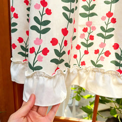 YICKYUE  -  American Pastoral Style Curtain Minimalist Dustproof Kitchen Door Curtains Cafe Living Room Window Kitchen Half Home Decoration