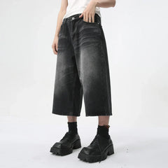 Hearujoy Calf-Length Pants High Street Straight Men Jeans Summer Fashion Men's Clothing American Style Denim Shorts 9C5970