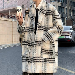 HEARUJOY  -  Korean Version Loose Fit Edgy Jacket for Men Seasonal High Fashion Streetwear with Japanese Hong Kong Elements