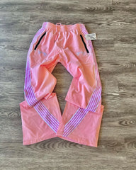 Hearujoy High Street Trend Striped Stretch Waist Women Nine-point Pants Y2k Harajuku Fashion Loose Casual Sports Wide Leg Pants