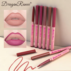 YICKYUE  -  12 Colors Matte Rose Purple Lip Liner Pencil Lip Contour Nude Lipliner Pen Natural Waterproof Lasting Red Lipstick Pencil Makeup