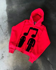 HEARUJOY  -  Spring New Harajuku Personalized Simple Printed Zipper Hoodie European and American Retro Casual Loose Couple Long Sleeve