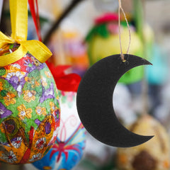 YICKYUE  -  40Pcs Middle Eastern Style Wooden Ramadan Decorations Moon Star Castle Silhouette for Eid Mubarak Home Wall Table Porch Hanging