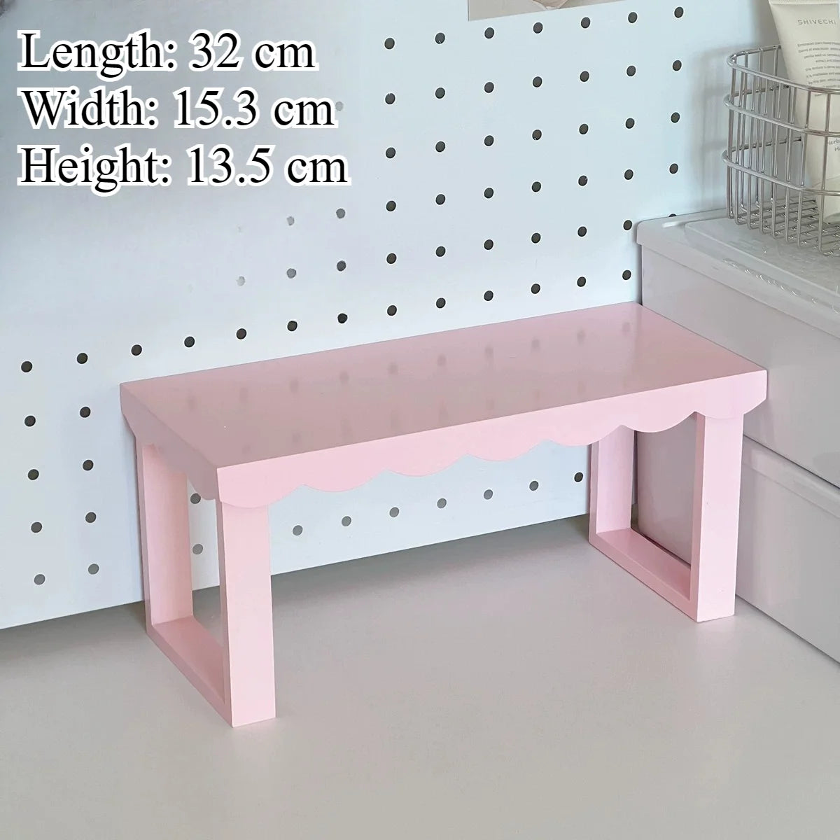 YICKYUE  -  Wooden Single-layer Storage Rack Home Bedroom Living Room Desk Book Storage Toys Arrange Small Statues Sort Out Storage Racks